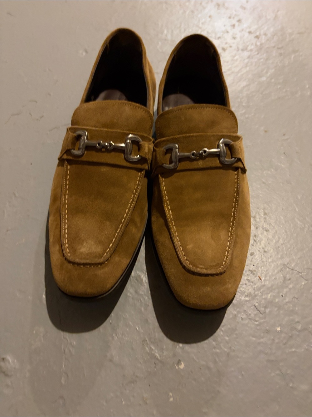To Boot Men's Suede Bit Loafers in Brown Size 10